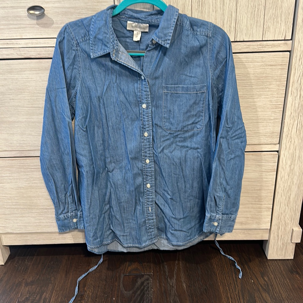Maternity Button Down Top.